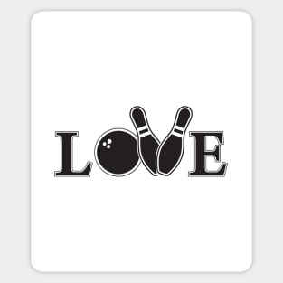 Love bowling Sticker